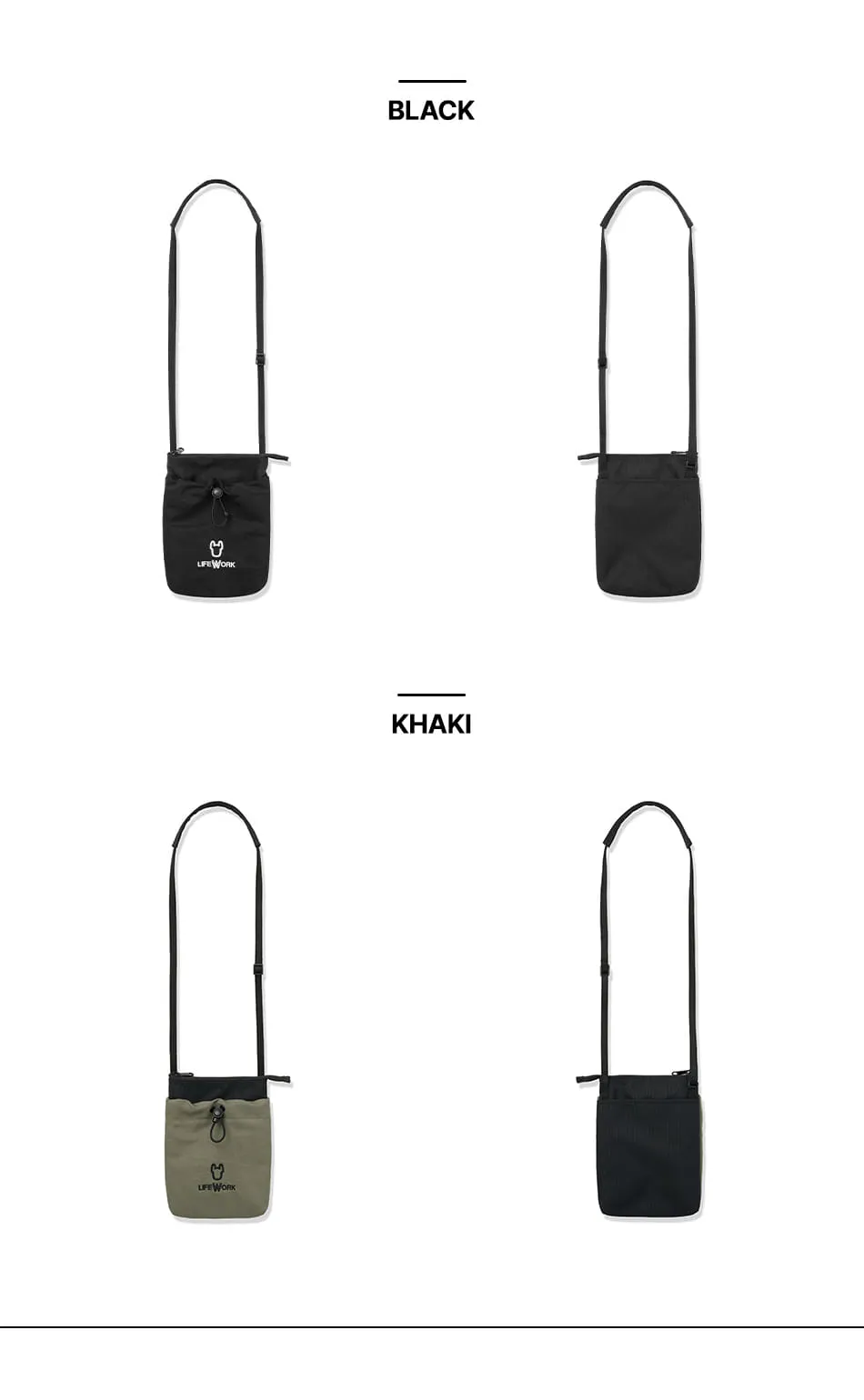 JuzBeauty-JuzBeautyMalaysia-JuzPretty-Authentic-Kbeauty-Malaysia-Skin-Care-Cosmetics-Jbeauty-Health-Care-korean-streetwear-LIFEWORK LW255BG404 Logo Shirring String Phone Bag 手机包11