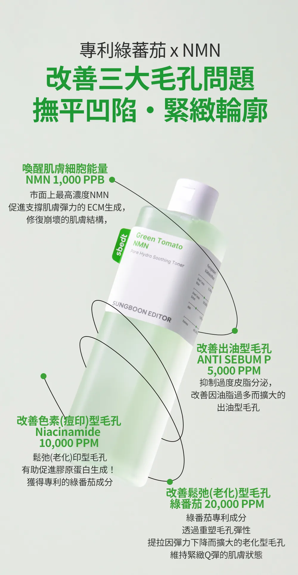 JuzBeauty-JuzBeautyMalaysia-JuzPretty-Authentic-Kbeauty-Malaysia-Skin-Care-Cosmetics-Jbeauty-Health-Care-korean-streetwear-SUNGBOON EDITOR x POKEMON Green Tomato NMN Pore Hydro Soothing Toner Set 绿番茄NMN毛孔水润爽肤水套盒5