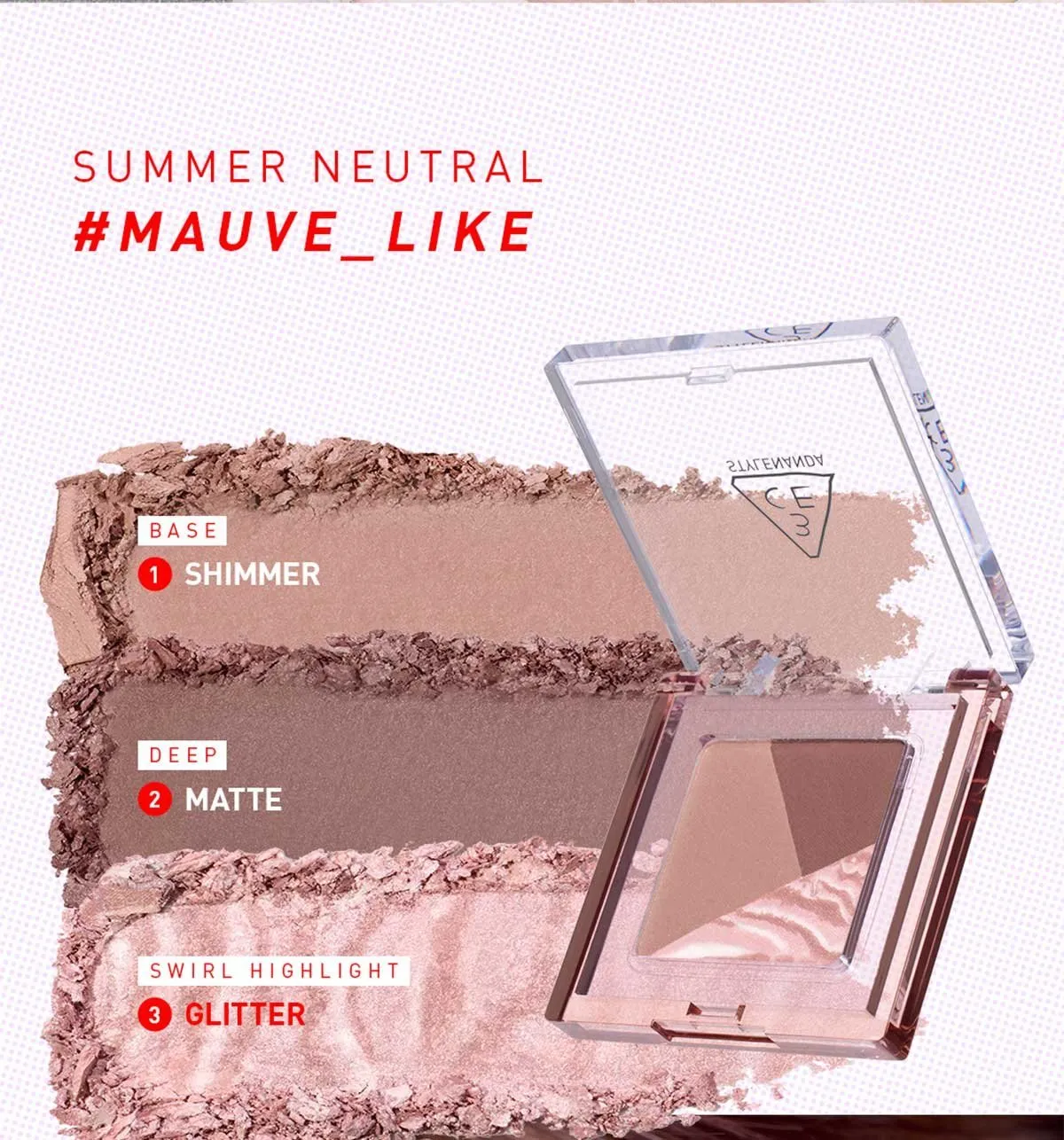 JuzBeauty-JuzBeautyMalaysia-JuzPretty-Authentic-Kbeauty-Malaysia-Skin-Care-Cosmetics-Jbeauty-Health-Care-korean-streetwear-3CE Color Grid Eyeshadow 方格眼影盘 26