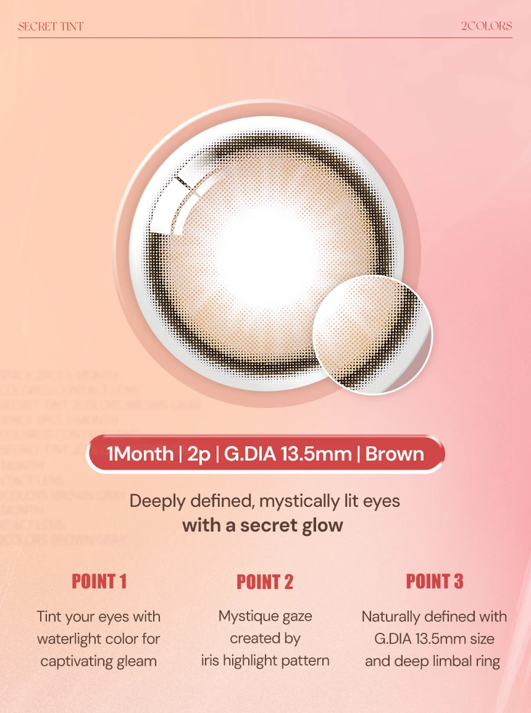 JuzBeauty-JuzBeautyMalaysia-JuzPretty-Authentic-Kbeauty-Malaysia-Skin-Care-Cosmetics-Jbeauty-Health-Care-korean-streetwear-OLENS Secret Tint Contact Lens 月抛隐形眼镜美瞳30