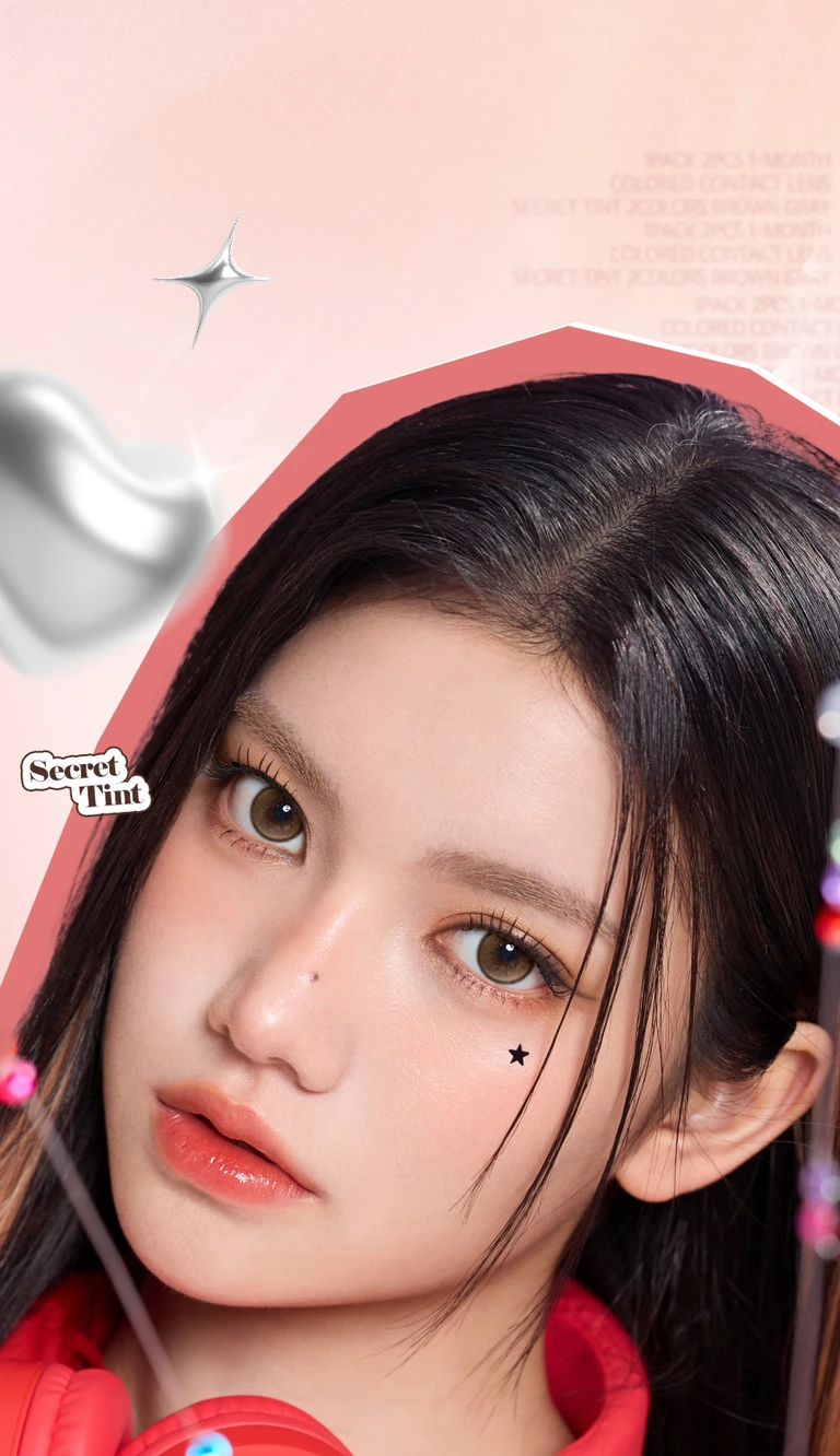 JuzBeauty-JuzBeautyMalaysia-JuzPretty-Authentic-Kbeauty-Malaysia-Skin-Care-Cosmetics-Jbeauty-Health-Care-korean-streetwear-OLENS Secret Tint Contact Lens 月抛隐形眼镜美瞳24
