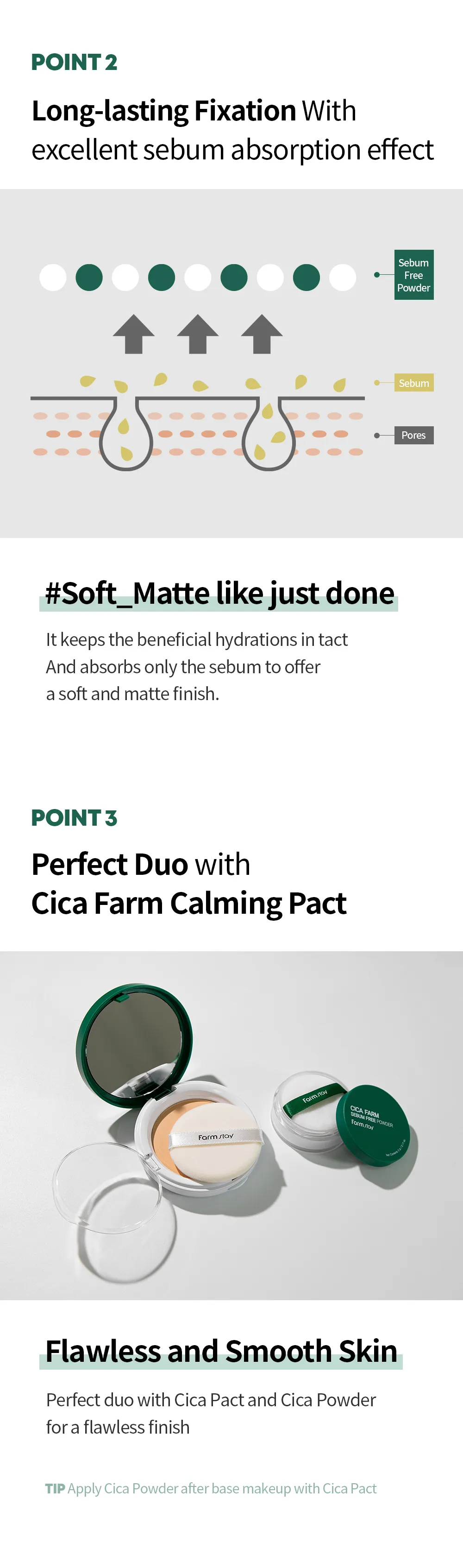 JuzBeauty_JuzBeautyMalaysia_JuzPretty_Authentic_Kbeauty_Malaysia_Skin_Care_Cosmetics_K-beauty_Health_Care_korean_streetwear_Farmstay Cica Palm Sebum-Free Powder 积雪草控油定妆蜜粉25