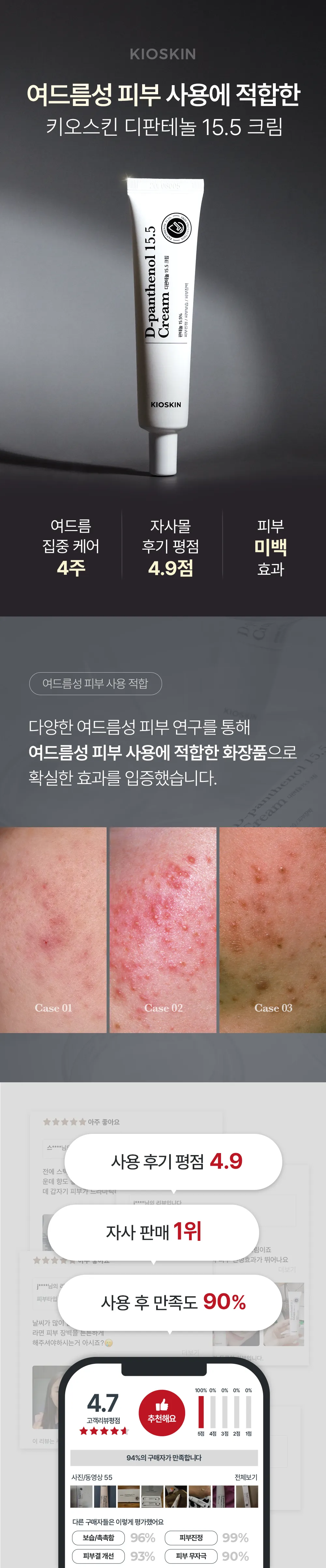 JuzBeauty_JuzBeautyMalaysia_JuzPretty_Authentic_Kbeauty_Malaysia_Skin_Care_Cosmetics_K-beauty_Health_Care_korean_streetwear_KIOSKIN D-Panthenol 15.5 Cream 泛醇15.5高浓度修护霜3