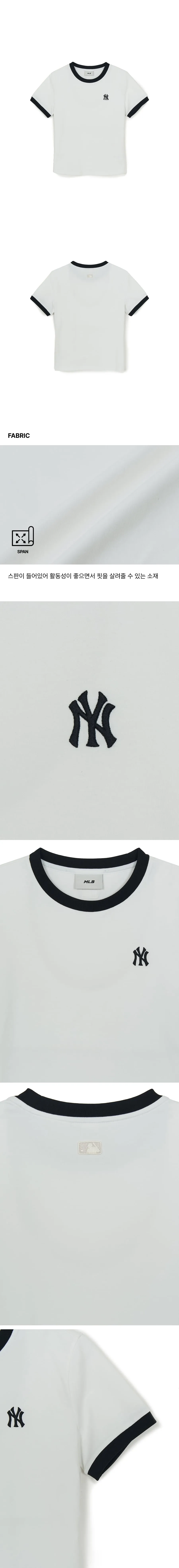 JuzBeauty_JuzBeautyMalaysia_JuzPretty_Authentic_Kbeauty_Malaysia_Skin_Care_Cosmetics_K-Beauty_Health_Care_korean_streetwear_US_Luxury_MLB Women's Basic Small Logo Ringer T-Shirt Tee 3FTSB0263 女款上衣4