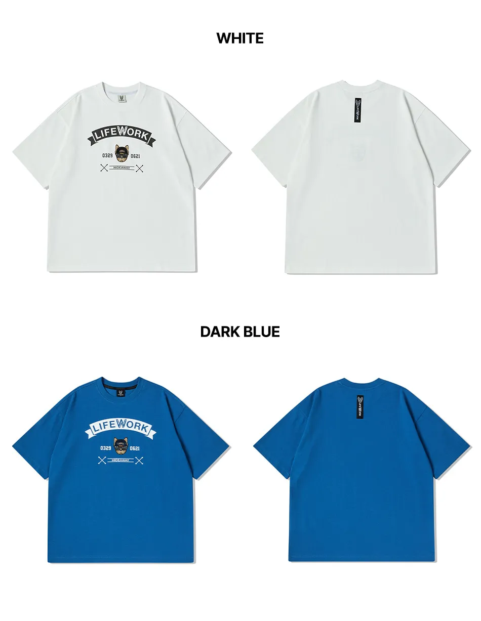 JuzBeauty_JuzBeautyMalaysia_JuzPretty_Authentic_Kbeauty_Malaysia_Skin_Care_Cosmetics_K-Beauty_Health_Care_korean_streetwear_US_Luxury_LIFEWORK Flag Hipdog Short Sleeve T-Shirt Tee LW252TS422 上衣9