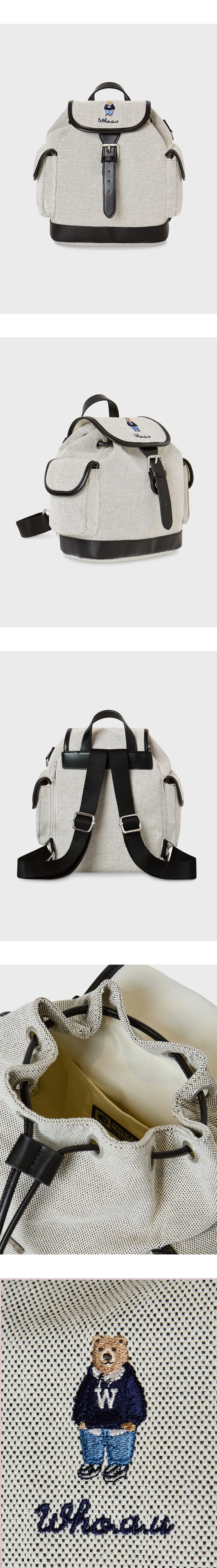 JuzBeauty_JuzBeautyMalaysia_JuzPretty_Authentic_Kbeauty_Malaysia_Skin_Care_Cosmetics_K-Beauty_Health_Care_korean_streetwear_US_Luxury_WHOAU Steve Canvas Backpack WHBGG2221A 双肩背包1