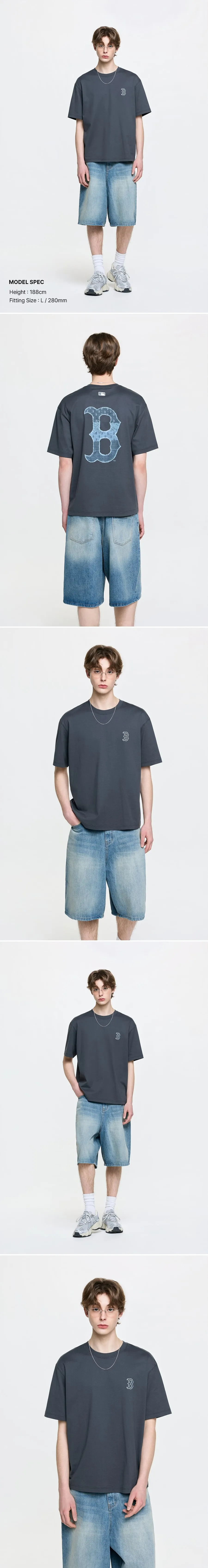 JuzBeauty_JuzBeautyMalaysia_JuzPretty_Authentic_Kbeauty_Malaysia_Skin_Care_Cosmetics_K-Beauty_Health_Care_korean_streetwear_US_Luxury_MLB Vintage Denim-like Monogram Big Lux Oversized Short Sleeve T-Shirt Tee 3ATSM0663 上衣6