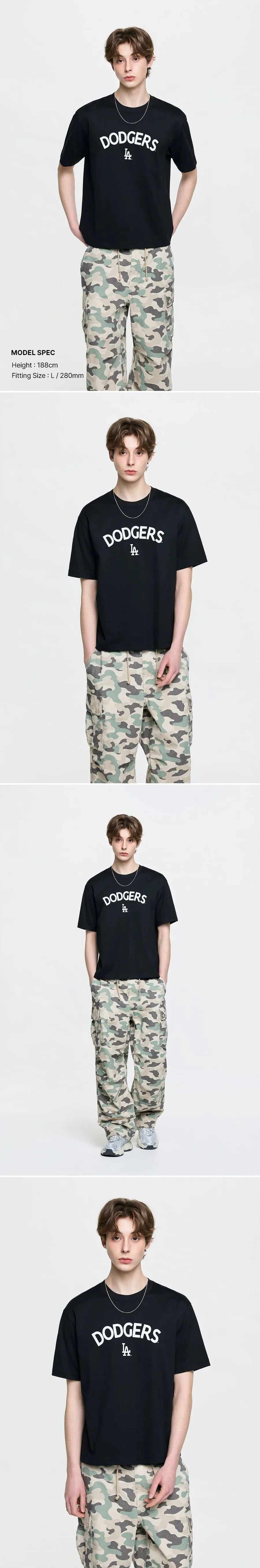 JuzBeauty_JuzBeautyMalaysia_JuzPretty_Authentic_Kbeauty_Malaysia_Skin_Care_Cosmetics_K-Beauty_Health_Care_korean_streetwear_US_Luxury_MLB New York Yankees with Lettering Logo Detail Semi-oversized Short-sleeve T-shirt Tee 3ATSB8363 上衣3