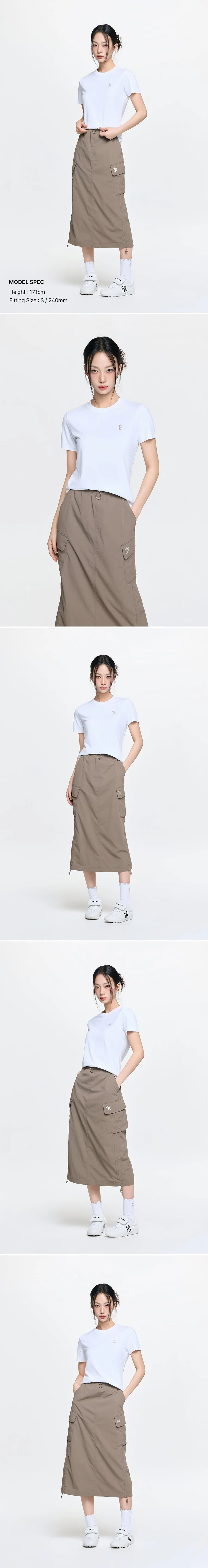 JuzBeauty_JuzBeautyMalaysia_JuzPretty_Authentic_Kbeauty_Malaysia_Skin_Care_Cosmetics_K-Beauty_Health_Care_korean_streetwear_US_Luxury_MLB Women's Basic Slim Fit Cleveland Guardians Short Sleeve&nbsp;T-shirt Tee 3FTSB5063 女款上衣6