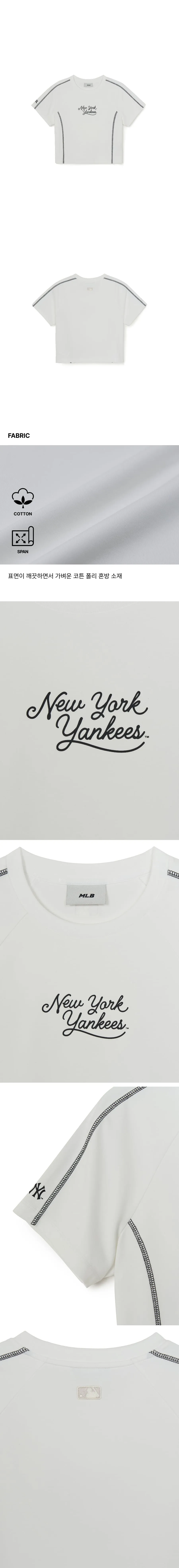 JuzBeauty_JuzBeautyMalaysia_JuzPretty_Authentic_Kbeauty_Malaysia_Skin_Care_Cosmetics_K-Beauty_Health_Care_korean_streetwear_US_Luxury_MLB Women's Sportive Track Crop Short Sleeve&nbsp;T-shirt Tee 3FTSV0263 女款上衣4