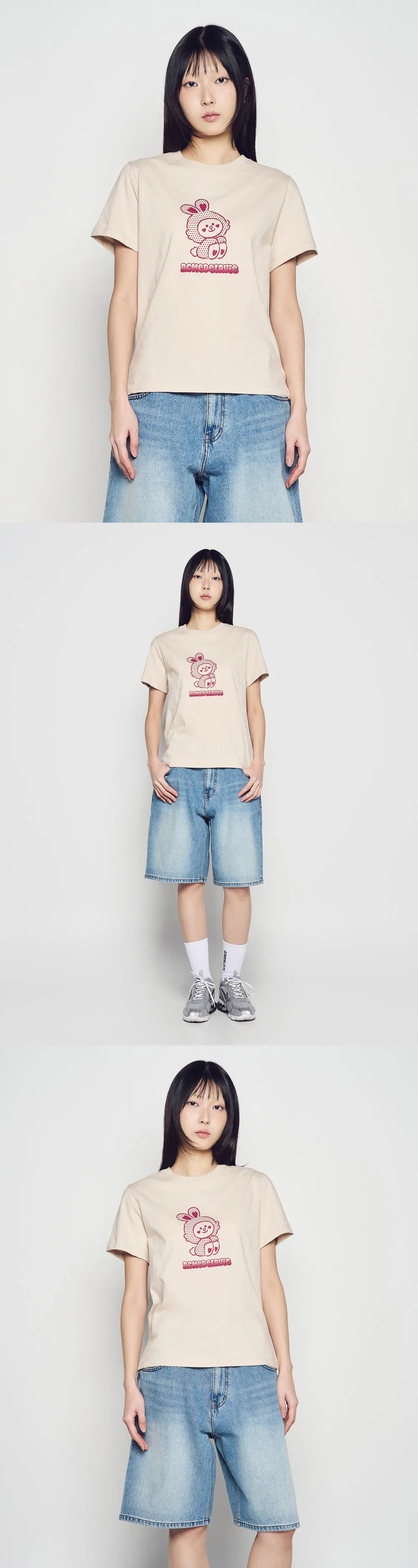 JuzBeauty_JuzBeautyMalaysia_JuzPretty_Authentic_Kbeauty_Malaysia_Skin_Care_Cosmetics_K-Beauty_Health_Care_korean_streetwear_US_Luxury_ADLV x LINE FRIENDS Woman Cony Line Friends Short Sleeve&nbsp;T-shirt Tee 女款上衣6