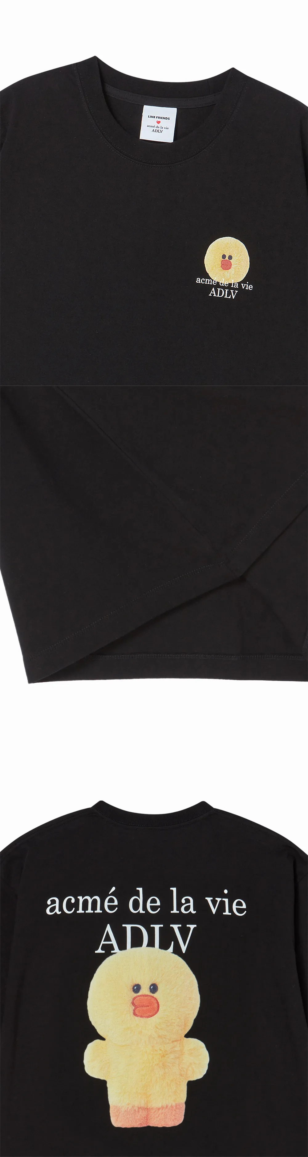 JuzBeauty_JuzBeautyMalaysia_JuzPretty_Authentic_Kbeauty_Malaysia_Skin_Care_Cosmetics_K-Beauty_Health_Care_korean_streetwear_US_Luxury_ADLV x LINE FRIENDS Basic Logo With Line Friends Short Sleeve&nbsp;T-shirt Tee 上衣1