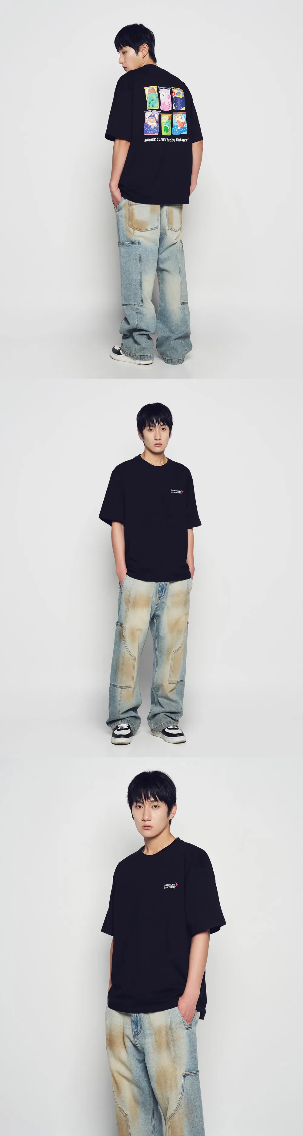 JuzBeauty_JuzBeautyMalaysia_JuzPretty_Authentic_Kbeauty_Malaysia_Skin_Care_Cosmetics_K-Beauty_Health_Care_korean_streetwear_US_Luxury_ADLV x LINE FRIENDS Sleeping Line Friends Short Sleeve T-shirt Tee 上衣2