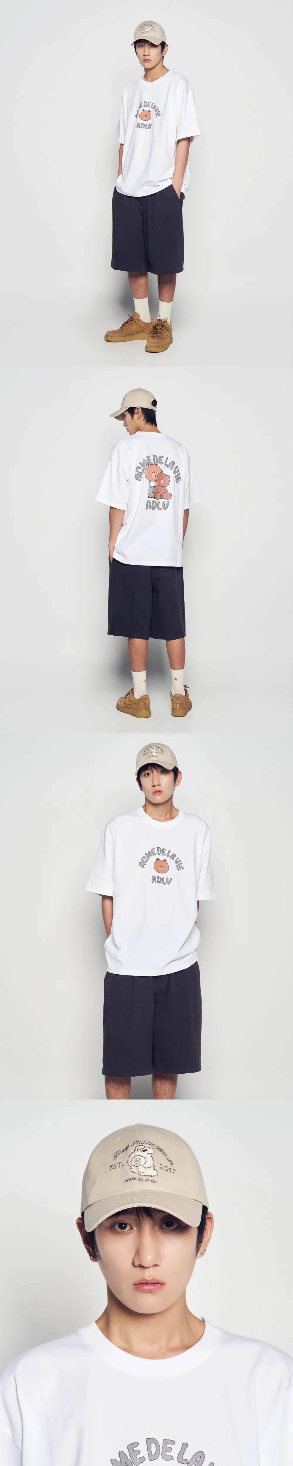 JuzBeauty_JuzBeautyMalaysia_JuzPretty_Authentic_Kbeauty_Malaysia_Skin_Care_Cosmetics_K-Beauty_Health_Care_korean_streetwear_US_Luxury_ADLV x LINE FRIENDS Brown Line Friends Ball Cap 帽2