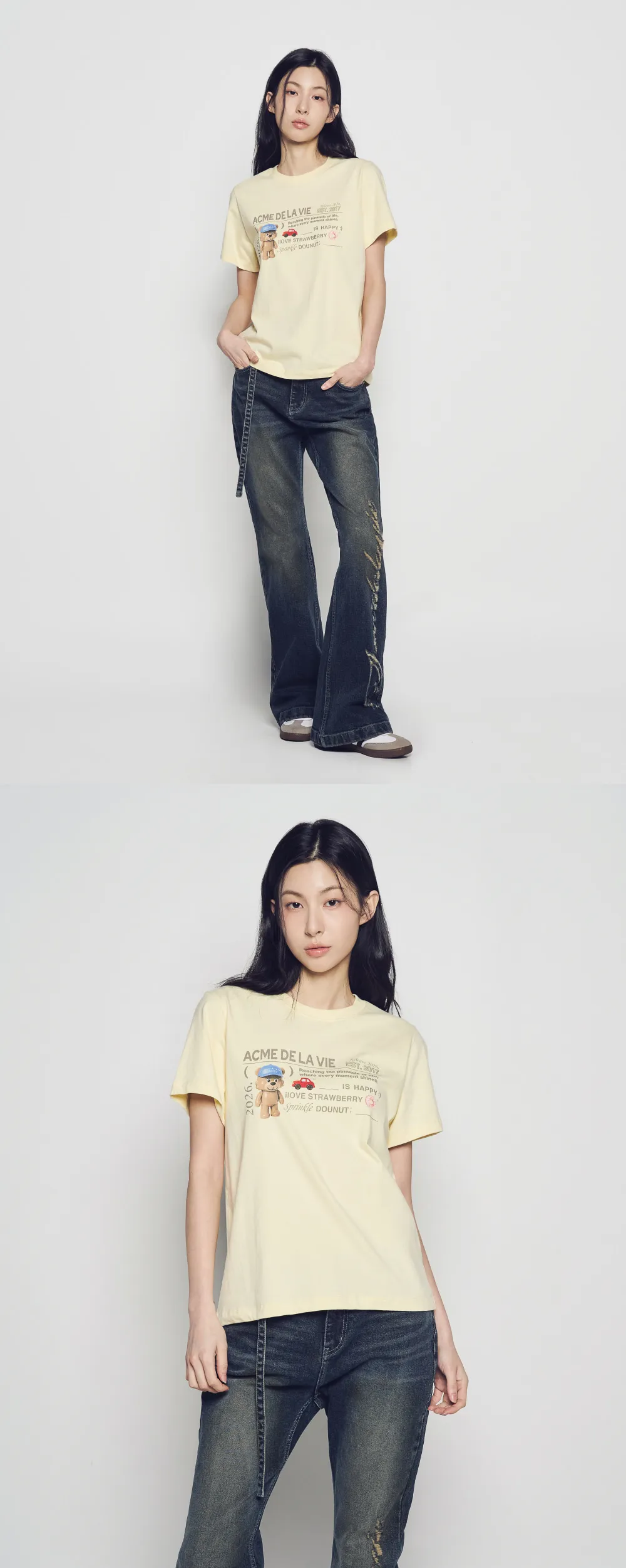 JuzBeauty_JuzBeautyMalaysia_JuzPretty_Authentic_Kbeauty_Malaysia_Skin_Care_Cosmetics_K-Beauty_Health_Care_korean_streetwear_US_Luxury_ADLV Woman Typing Profile Short Sleeve T-Shirt Tee 上衣5