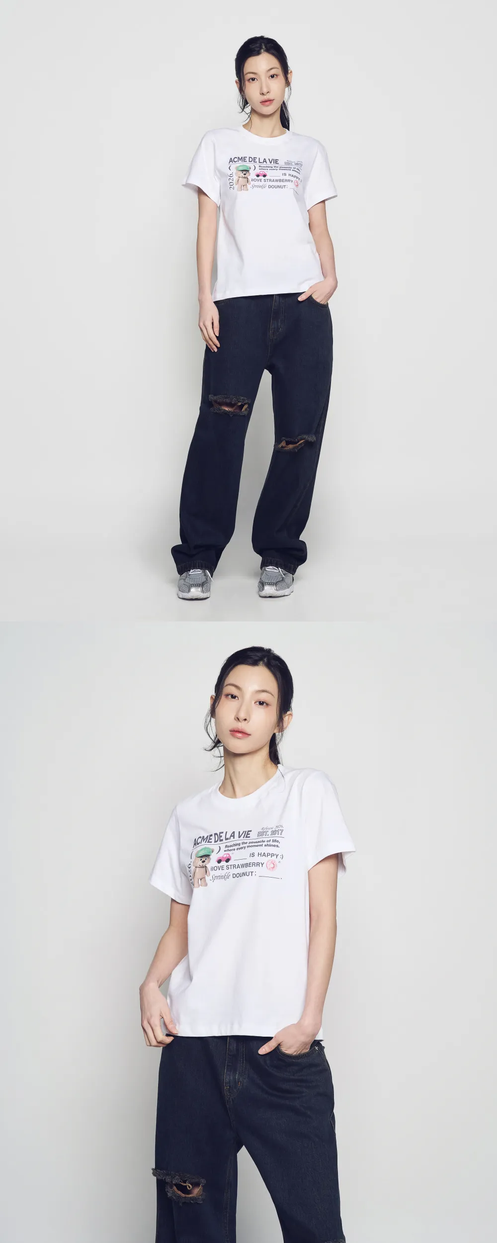 JuzBeauty_JuzBeautyMalaysia_JuzPretty_Authentic_Kbeauty_Malaysia_Skin_Care_Cosmetics_K-Beauty_Health_Care_korean_streetwear_US_Luxury_ADLV Woman Typing Profile Short Sleeve T-Shirt Tee 上衣6