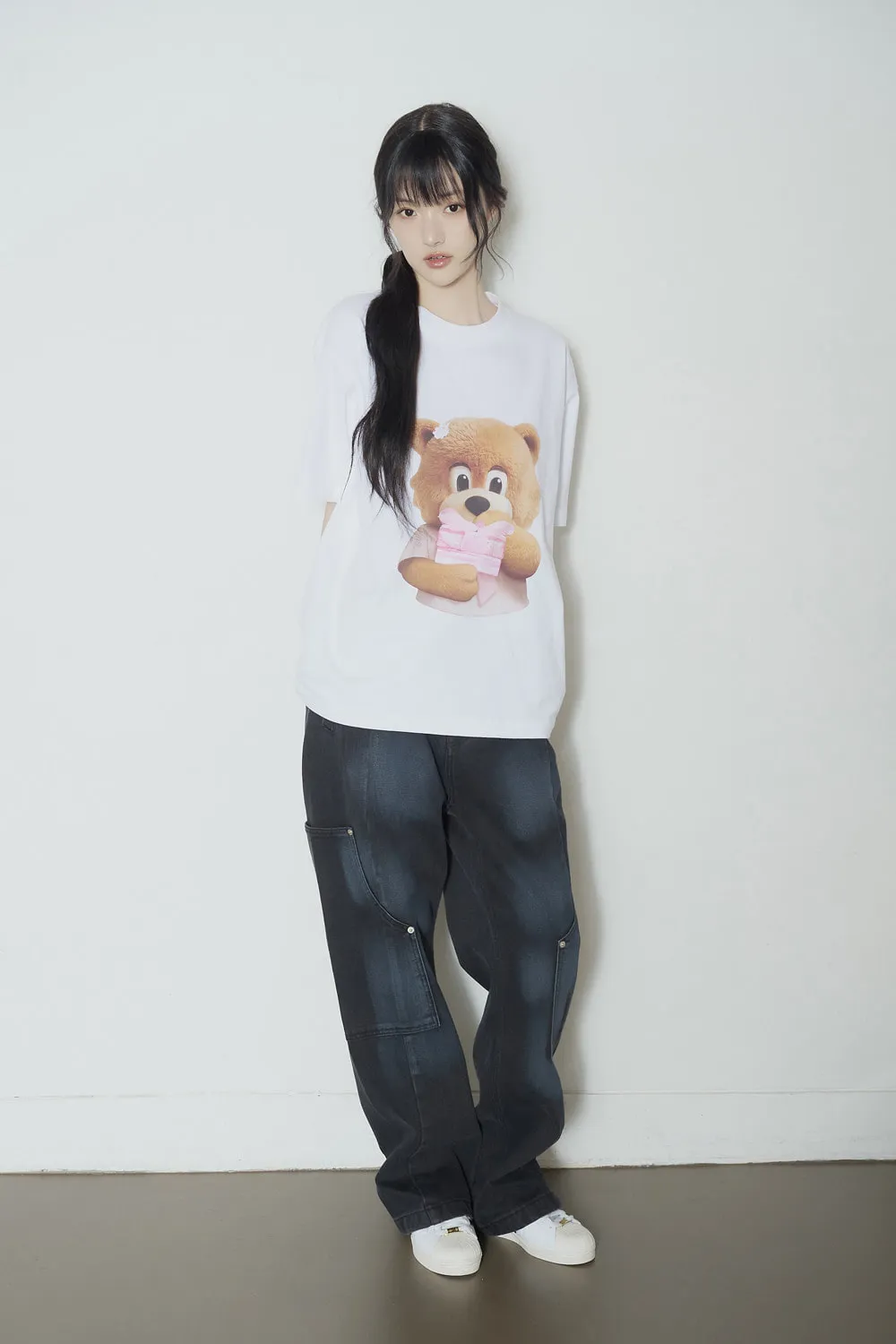 JuzBeauty_JuzBeautyMalaysia_JuzPretty_Authentic_Kbeauty_Malaysia_Skin_Care_Cosmetics_K-Beauty_Health_Care_korean_streetwear_US_Luxury_ADLV AC Bear Baby Face Gift Short Sleeve T-Shirt Tee 上衣8