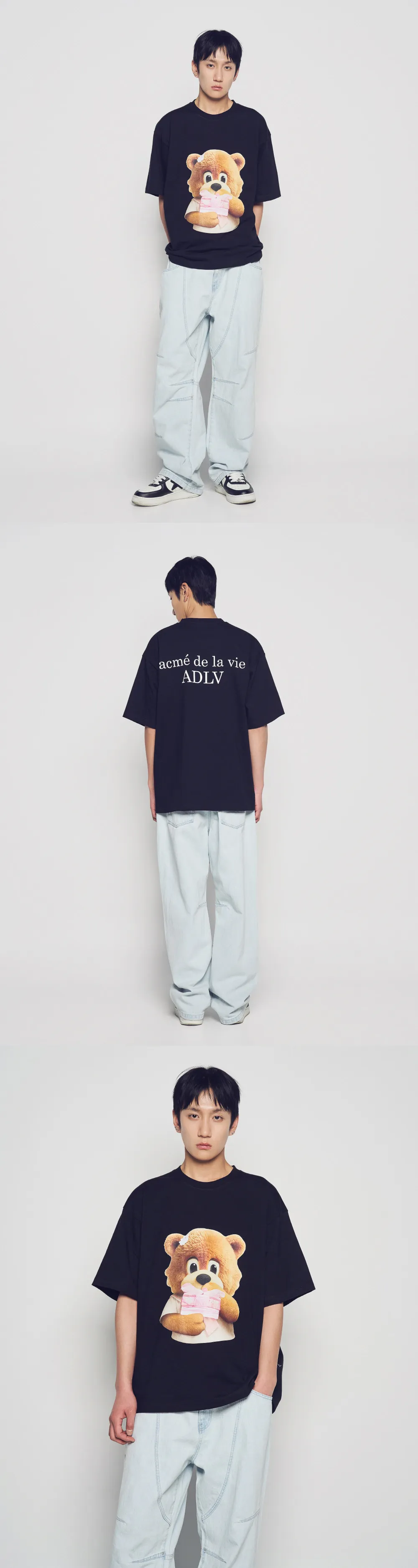 JuzBeauty_JuzBeautyMalaysia_JuzPretty_Authentic_Kbeauty_Malaysia_Skin_Care_Cosmetics_K-Beauty_Health_Care_korean_streetwear_US_Luxury_ADLV AC Bear Baby Face Gift Short Sleeve T-Shirt Tee 上衣4