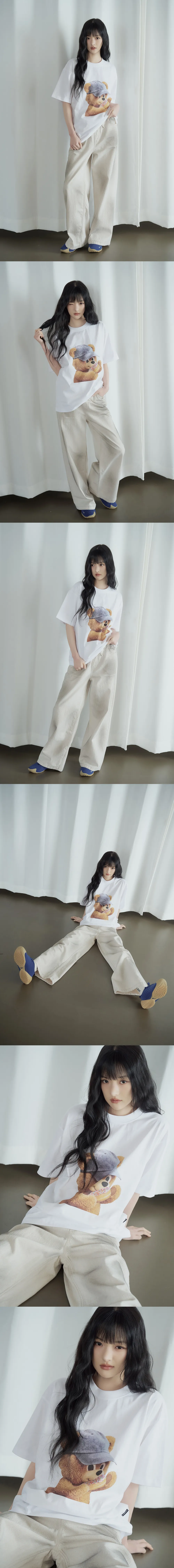 JuzBeauty_JuzBeautyMalaysia_JuzPretty_Authentic_Kbeauty_Malaysia_Skin_Care_Cosmetics_K-Beauty_Health_Care_korean_streetwear_US_Luxury_ADLV AC Bear Baby Face Cap Boy Short Sleeve T-Shirt Tee 上衣8