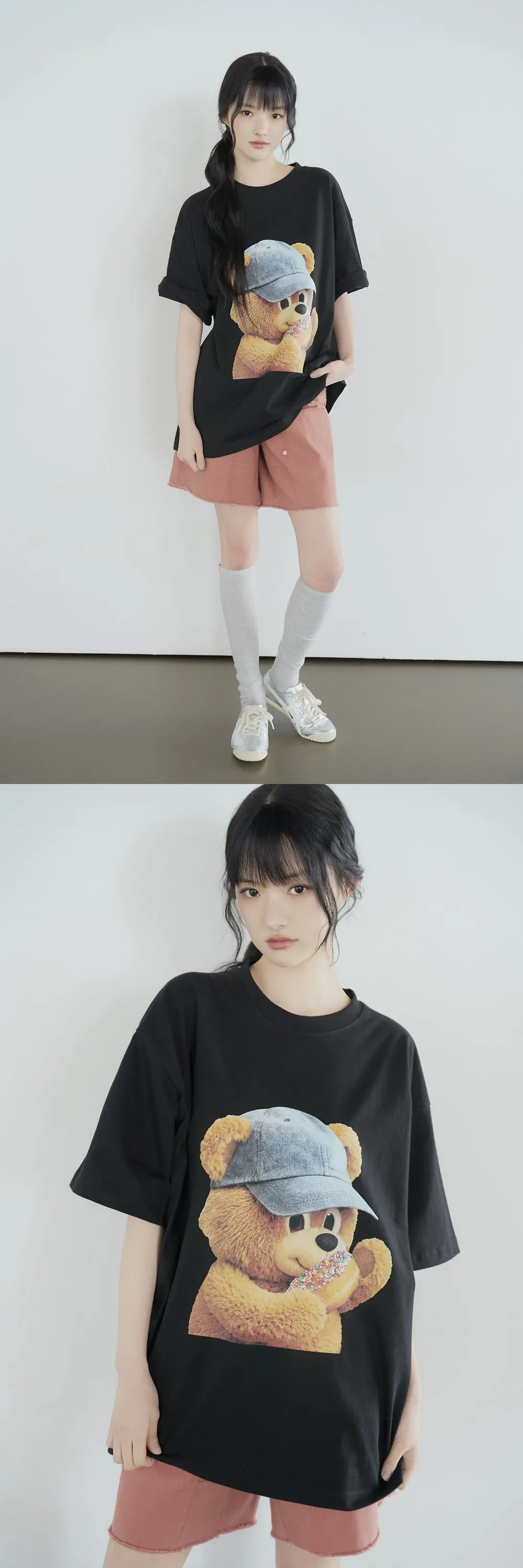 JuzBeauty_JuzBeautyMalaysia_JuzPretty_Authentic_Kbeauty_Malaysia_Skin_Care_Cosmetics_K-Beauty_Health_Care_korean_streetwear_US_Luxury_ADLV AC Bear Baby Face Cap Boy Short Sleeve T-Shirt Tee 上衣7