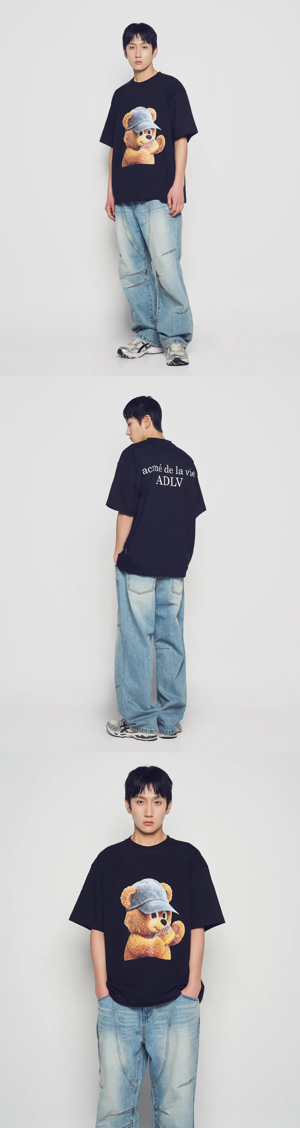 JuzBeauty_JuzBeautyMalaysia_JuzPretty_Authentic_Kbeauty_Malaysia_Skin_Care_Cosmetics_K-Beauty_Health_Care_korean_streetwear_US_Luxury_ADLV AC Bear Baby Face Cap Boy Short Sleeve T-Shirt Tee 上衣4