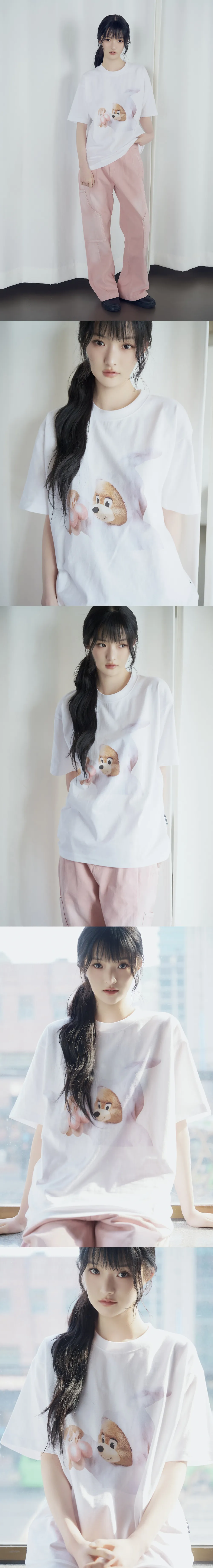 JuzBeauty_JuzBeautyMalaysia_JuzPretty_Authentic_Kbeauty_Malaysia_Skin_Care_Cosmetics_K-Beauty_Health_Care_korean_streetwear_US_Luxury_ADLV AC Bear Baby Face Bunny Short Sleeve T-Shirt Tee 上衣6