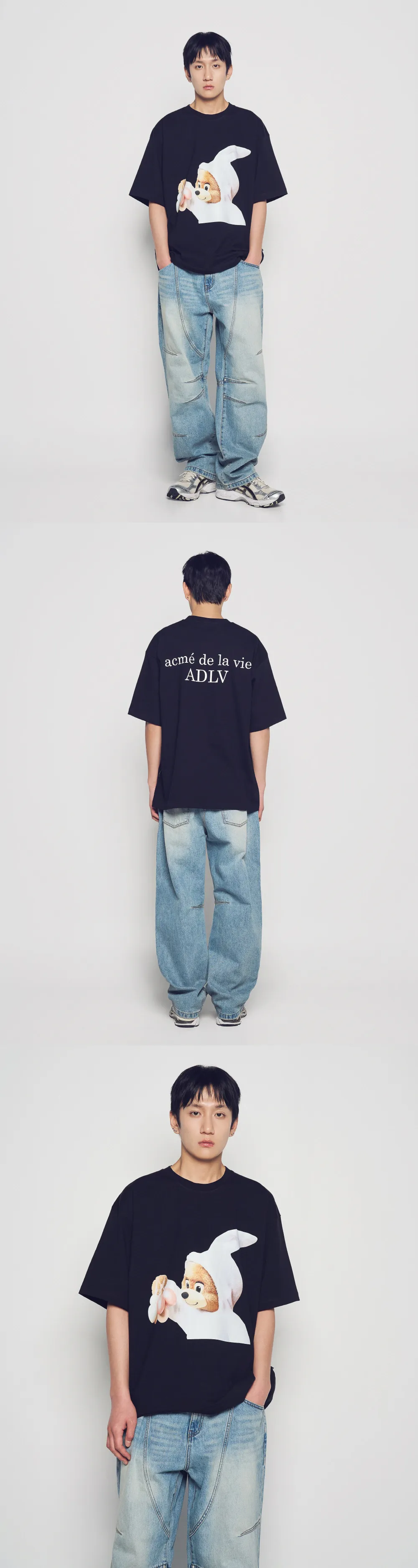 JuzBeauty_JuzBeautyMalaysia_JuzPretty_Authentic_Kbeauty_Malaysia_Skin_Care_Cosmetics_K-Beauty_Health_Care_korean_streetwear_US_Luxury_ADLV AC Bear Baby Face Bunny Short Sleeve T-Shirt Tee 上衣3