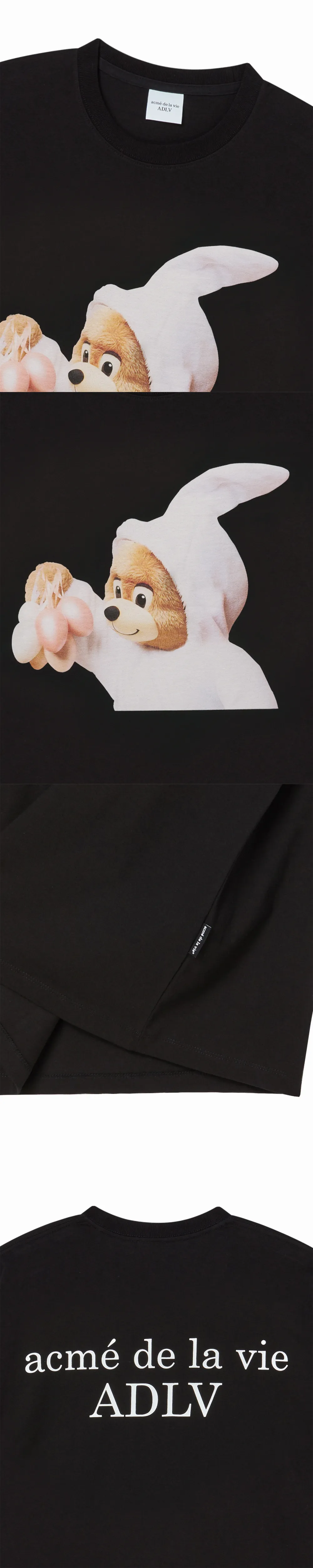 JuzBeauty_JuzBeautyMalaysia_JuzPretty_Authentic_Kbeauty_Malaysia_Skin_Care_Cosmetics_K-Beauty_Health_Care_korean_streetwear_US_Luxury_ADLV AC Bear Baby Face Bunny Short Sleeve T-Shirt Tee 上衣2