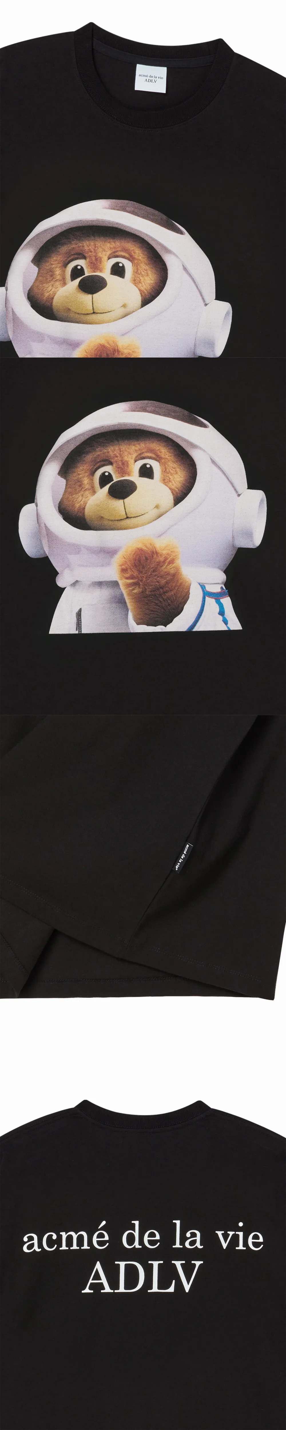 JuzBeauty_JuzBeautyMalaysia_JuzPretty_Authentic_Kbeauty_Malaysia_Skin_Care_Cosmetics_K-Beauty_Health_Care_korean_streetwear_US_Luxury_ADLV AC Bear Baby Face Astronaut Short Sleeve T-Shirt Tee 上衣2