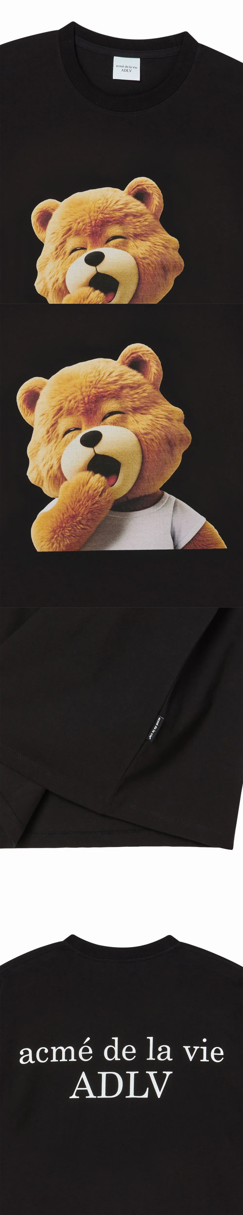 JuzBeauty_JuzBeautyMalaysia_JuzPretty_Authentic_Kbeauty_Malaysia_Skin_Care_Cosmetics_K-Beauty_Health_Care_korean_streetwear_US_Luxury_ADLV AC Bear Baby Face Yawn Short Sleeve T-Shirt Tee 上衣3