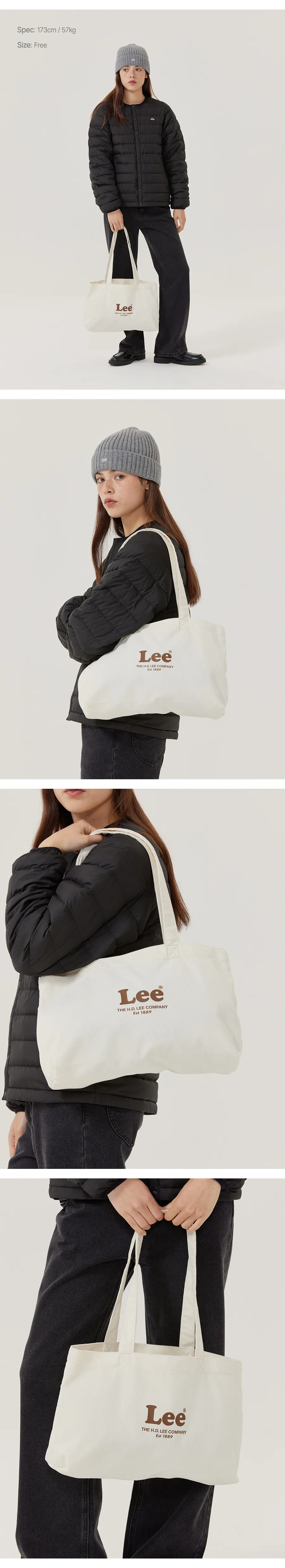 JuzBeauty_JuzBeautyMalaysia_JuzPretty_Authentic_Kbeauty_Malaysia_Skin_Care_Cosmetics_K-Beauty_Health_Care_korean_streetwear_US_Luxury_LEE LE2503BG10 Vintage Logo Corduroy Eco Bag 包19
