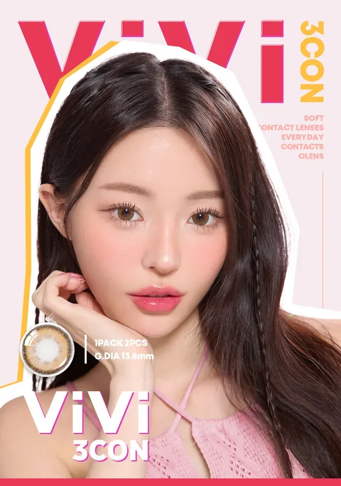 JuzBeauty_JuzBeautyMalaysia_JuzPretty_Authentic_Kbeauty_Malaysia_Skin_Care_Cosmetics_K-beauty_Health_Care_korean_streetwear_OLENS ViVi 3CON Brown Contact Lens 月抛隐形眼镜 美瞳6