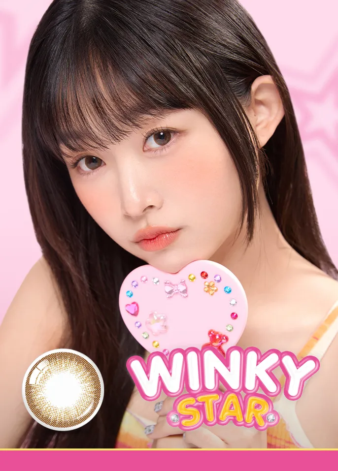 JuzBeauty_JuzBeautyMalaysia_JuzPretty_Authentic_Kbeauty_Malaysia_Skin_Care_Cosmetics_K-beauty_Health_Care_korean_streetwear_OLENS Winky Star Contact Lens 月抛隐形眼镜 美瞳10