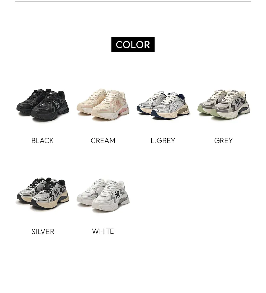 JuzBeauty_JuzBeautyMalaysia_JuzPretty_Authentic_Kbeauty_Malaysia_Skin_Care_Cosmetics_K-Beauty_Health_Care_korean_streetwear_US_Luxury_MLB Curve Runner New York Yankees Shoes 张凌赫同款老爹鞋