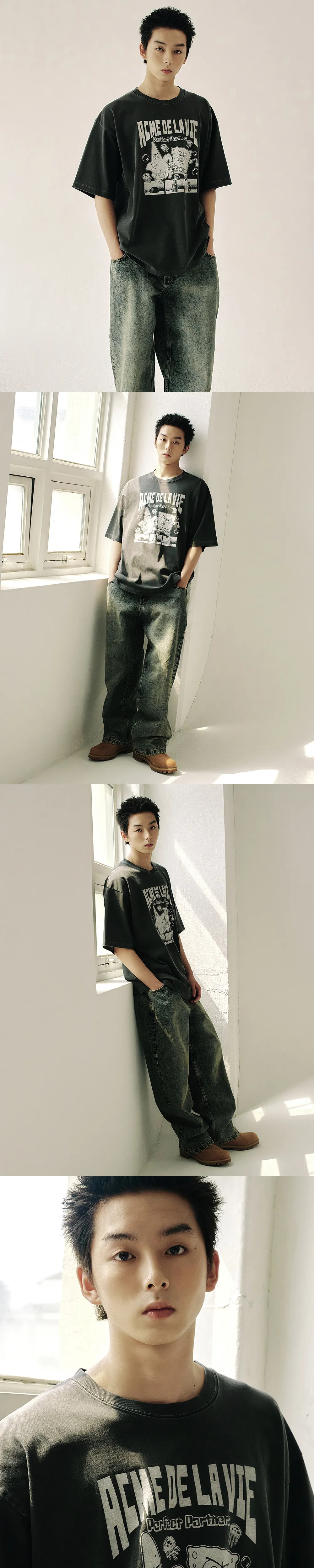 JuzBeauty_JuzBeautyMalaysia_JuzPretty_Authentic_Kbeauty_Malaysia_Skin_Care_Cosmetics_K-Beauty_Health_Care_korean_streetwear_US_Luxury_ADLV x SPONGEBOB Perfect Partner Spongebob Pigment Short Sleeve T-Shirt Tee 上衣8