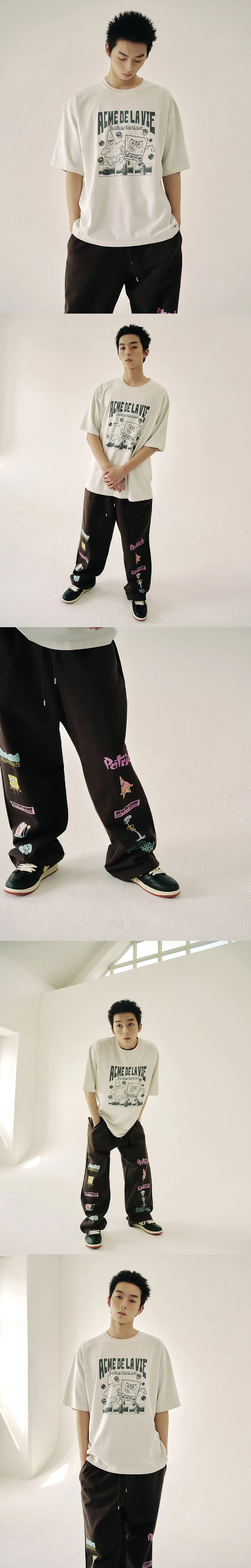 JuzBeauty_JuzBeautyMalaysia_JuzPretty_Authentic_Kbeauty_Malaysia_Skin_Care_Cosmetics_K-Beauty_Health_Care_korean_streetwear_US_Luxury_ADLV x SPONGEBOB Perfect Partner Spongebob Pigment Short Sleeve T-Shirt Tee 上衣9