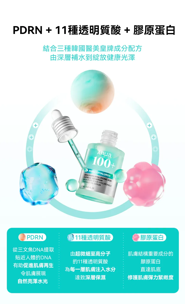 JuzBeauty_JuzBeautyMalaysia_JuzPretty_Authentic_Kbeauty_Malaysia_Skin_Care_Cosmetics_K-beauty_Health_Care_korean_streetwear_ANUA PDRN Hyaluronic Acid Capsule 100 Serum Cream Set 玻尿酸胶囊精华 面霜1