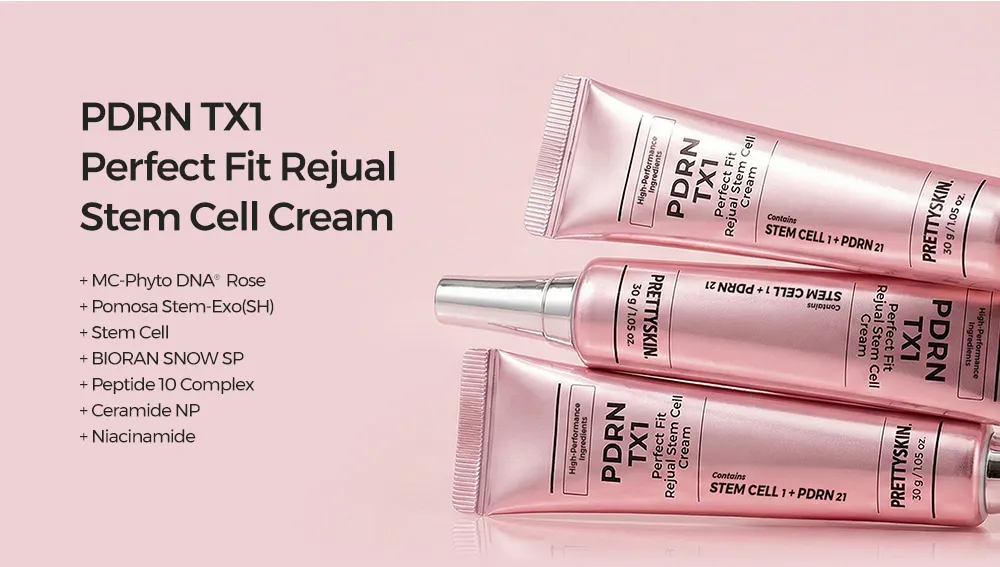 JuzBeauty_JuzBeautyMalaysia_JuzPretty_Authentic_Kbeauty_Malaysia_Skin_Care_Cosmetics_K-beauty_Health_Care_korean_streetwear_PRETTYSKIN PDRN TX1 Perfect Fit Rejual Stem Cell Cream PRETTY SKIN 粉PDRN干细胞面霜8