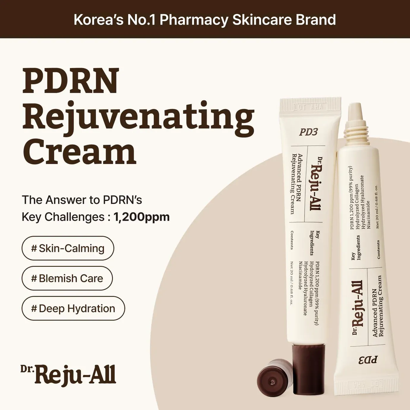 JuzBeauty_JuzBeautyMalaysia_JuzPretty_Authentic_Kbeauty_Malaysia_Skin_Care_Cosmetics_K-beauty_Health_Care_korean_streetwear_DR REJUALL Advanced PDRN Rejuvenating Cream DR REJU ALL 医美级高浓度PDRN再生修护5