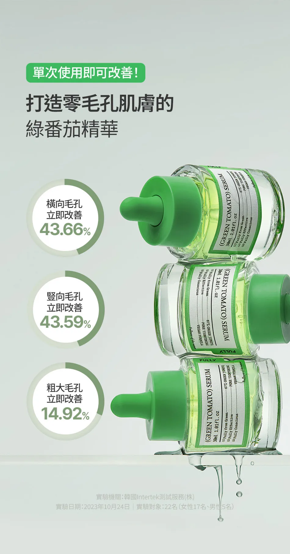 JuzBeauty_JuzBeautyMalaysia_JuzPretty_Authentic_Kbeauty_Malaysia_Skin_Care_Cosmetics_K-beauty_Health_Care_korean_streetwear_FFULLY Green Tomato Serum 绿番茄毛孔紧致精华10