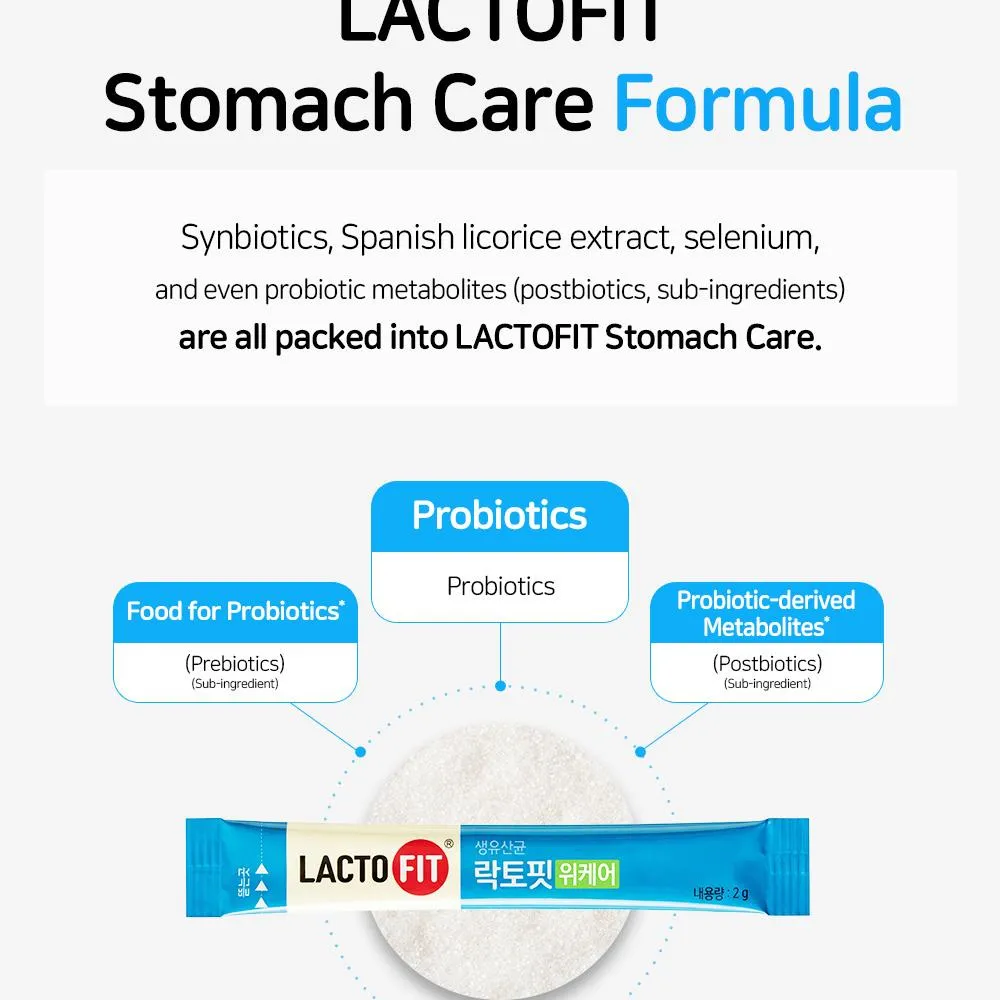 JuzBeauty_JuzBeautyMalaysia_JuzPretty_Authentic_Kbeauty_Malaysia_Skin_Care_Cosmetics_K-beauty_Health_Care_korean_streetwear_LACTO-FIT We Care Dual Stomach & Gut Probiotics LACTOFIT 双效护胃益生菌6