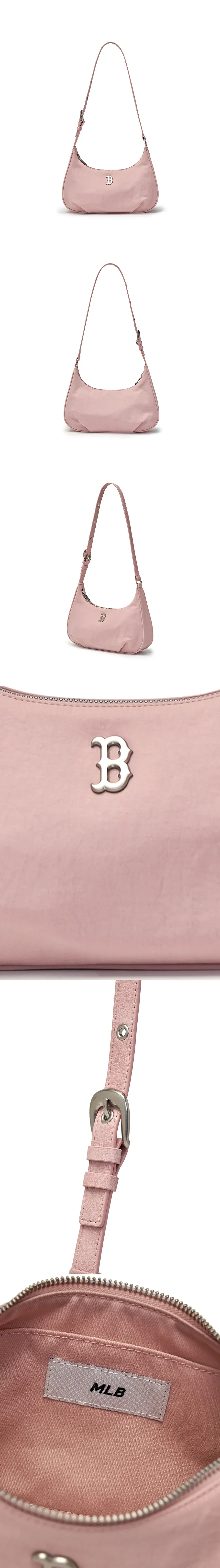 JuzBeauty_JuzBeautyMalaysia_JuzPretty_Authentic_Kbeauty_Malaysia_Skin_Care_Cosmetics_K-beauty_Health_Care_korean_streetwear_MLB 3ABQVN16N Basic Vintage Nylon Hobo Bag 腋下包3