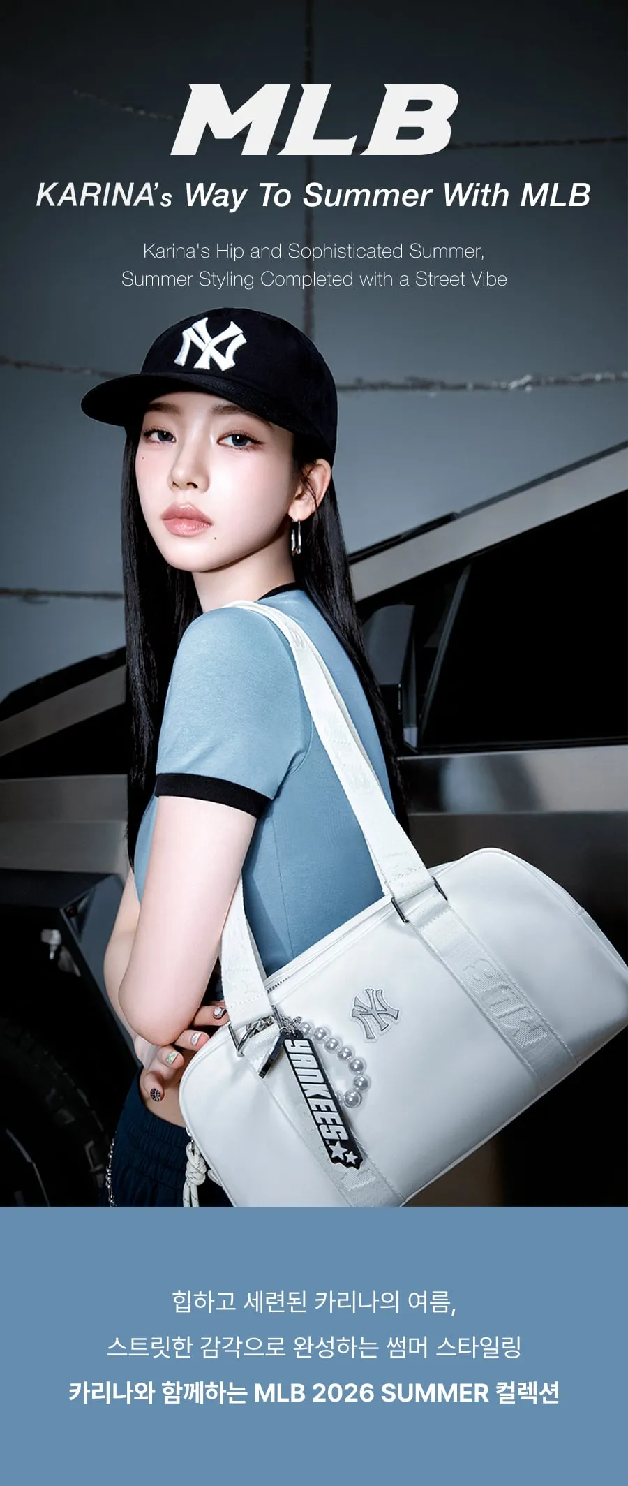 JuzBeauty_JuzBeautyMalaysia_JuzPretty_Authentic_Kbeauty_Malaysia_Skin_Care_Cosmetics_K-beauty_Health_Care_korean_streetwear_MLB 3AORA016N Basic Sportive Tote Bag 托特包1