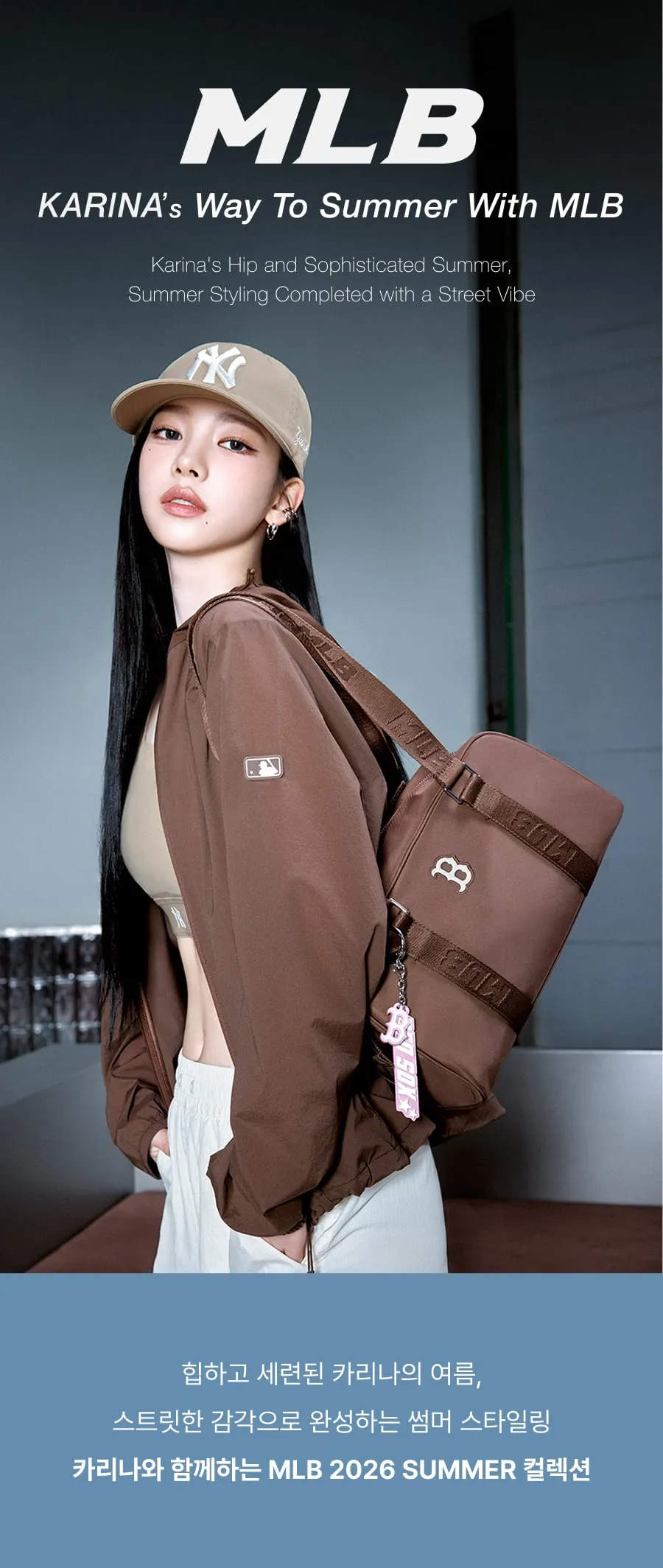 JuzBeauty_JuzBeautyMalaysia_JuzPretty_Authentic_Kbeauty_Malaysia_Skin_Care_Cosmetics_K-beauty_Health_Care_korean_streetwear_MLB 3AORA016N Basic Sportive Tote Bag 托特包2