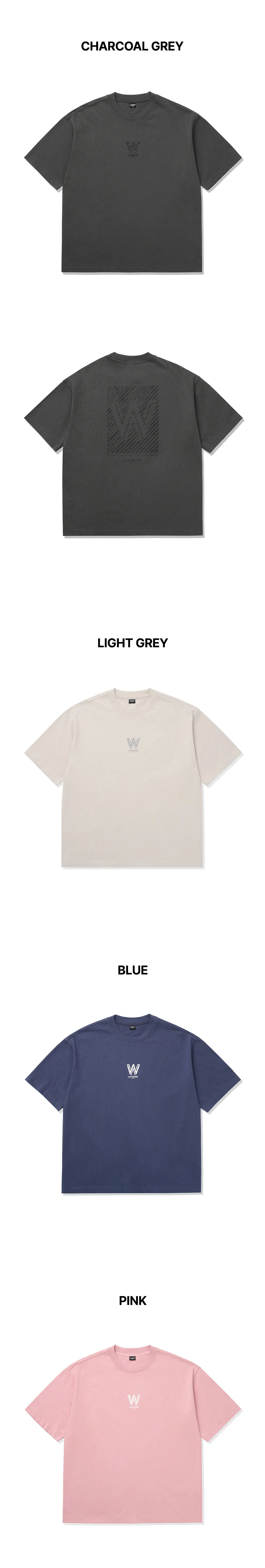 JuzBeauty-JuzBeautyMalaysia-JuzPretty-Authentic-Kbeauty-Malaysia-Skin-Care-Cosmetics-K-beauty-Health-Care-LIFEWORK Unisex Vintage Washed W Logo &nbsp;Short Sleeve T-Shirt Tee LW262TS114 上衣4