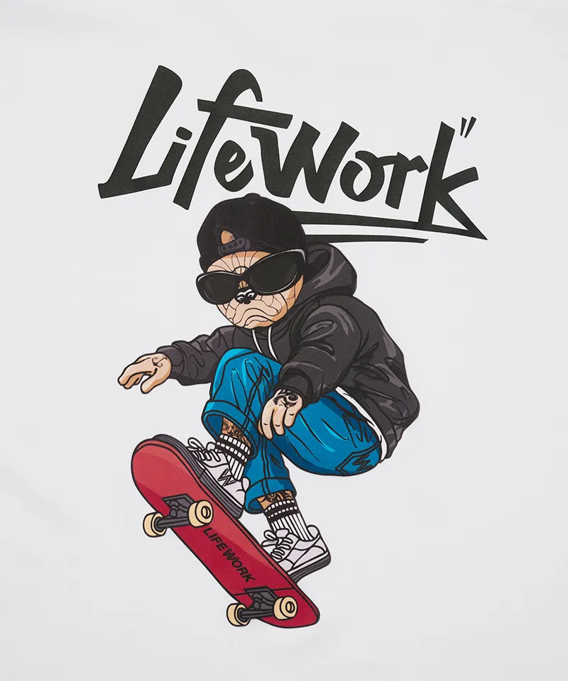 JuzBeauty-JuzBeautyMalaysia-JuzPretty-Authentic-Kbeauty-Malaysia-Skin-Care-Cosmetics-K-beauty-Health-Care-LIFEWORK Clover Board Hip Dog Short Sleeve T-shirt Tee LW262TS453 上衣14