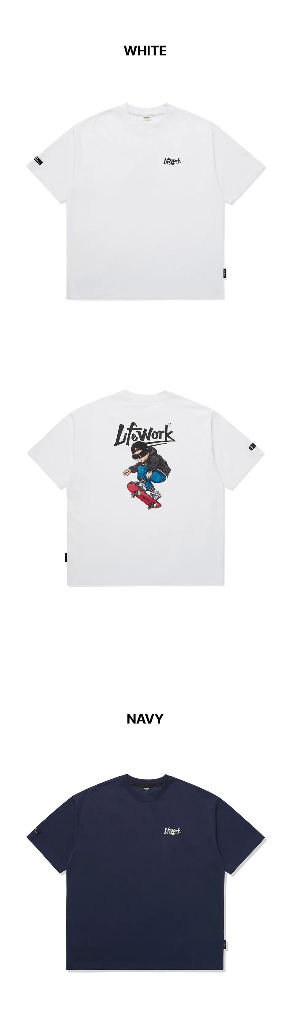 JuzBeauty-JuzBeautyMalaysia-JuzPretty-Authentic-Kbeauty-Malaysia-Skin-Care-Cosmetics-K-beauty-Health-Care-LIFEWORK Clover Board Hip Dog Short Sleeve T-shirt Tee LW262TS453 上衣11