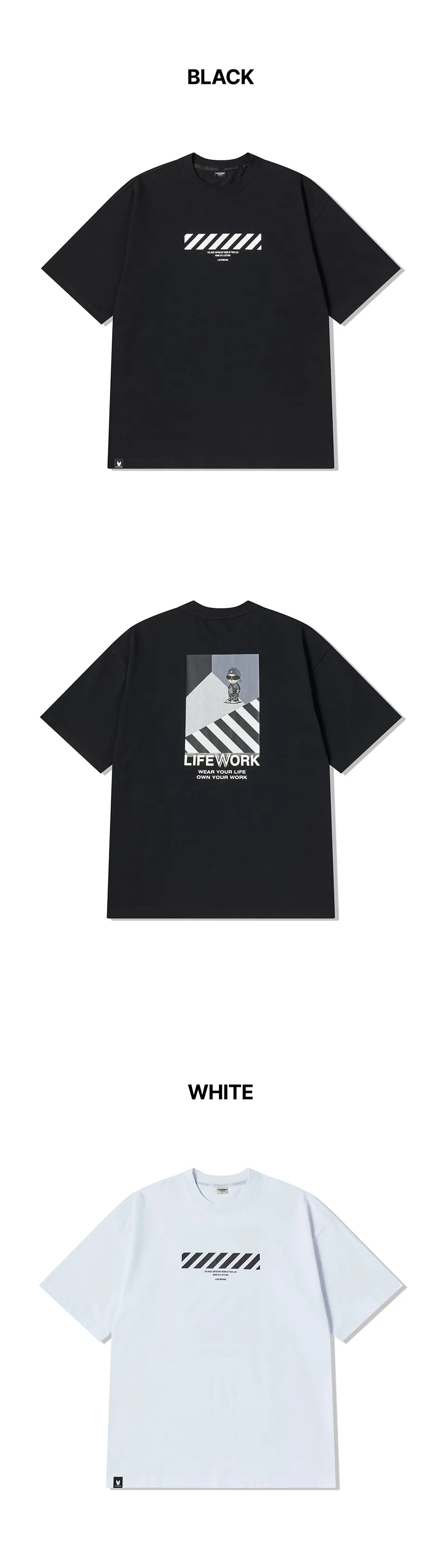JuzBeauty-JuzBeautyMalaysia-JuzPretty-Authentic-Kbeauty-Malaysia-Skin-Care-Cosmetics-K-beauty-Health-Care-LIFEWORK Standard Block Hipdog Short Sleeve T-shirt Tee LW262TS455 上衣8