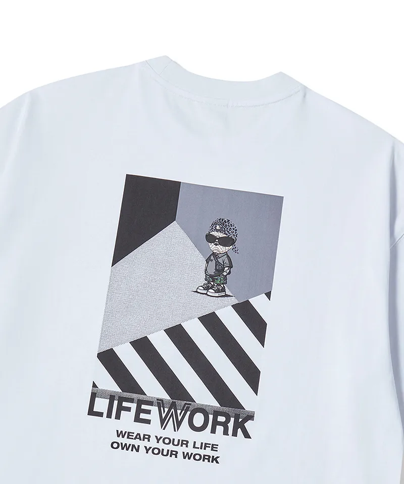 JuzBeauty-JuzBeautyMalaysia-JuzPretty-Authentic-Kbeauty-Malaysia-Skin-Care-Cosmetics-K-beauty-Health-Care-LIFEWORK Standard Block Hipdog Short Sleeve T-shirt Tee LW262TS455 上衣11