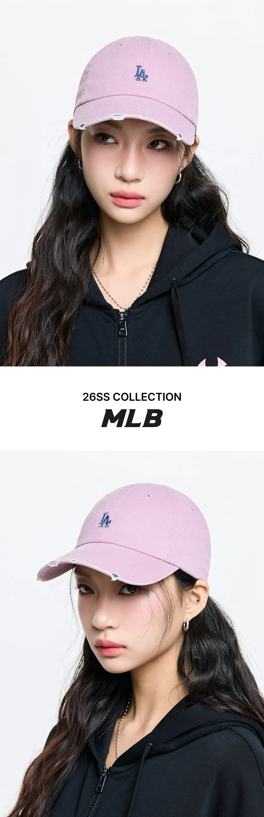 JuzBeauty_JuzBeautyMalaysia_JuzPretty_Authentic_Kbeauty_Malaysia_Skin_Care_Cosmetics_K-beauty_Health_Care_korean_streetwear_MLB Vintage Nano Unstructured Ball Cap 3ACPB096N 帽3